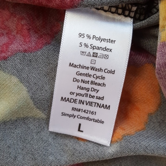 NWT Lularoe Floral Irma Size L Unicorn - Picture 3 of 6